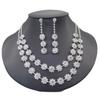 Sonnenblumen Diamant Halskette und Ohrring Set - Hochzeits Schmuck Accessoires
