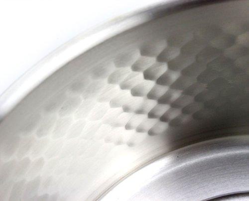 Shinko Metal Copper 22cm Antique Hammered Deep Pot, Induction Cookware, IH-103