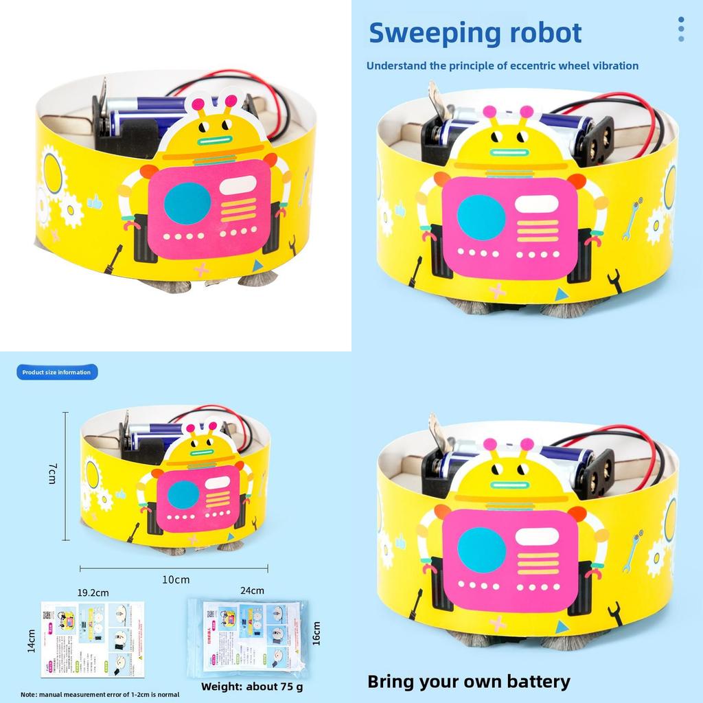 Science Experiment Diy Robot Vacuum Cleaner Kit For Students Children Stem Educational Toy