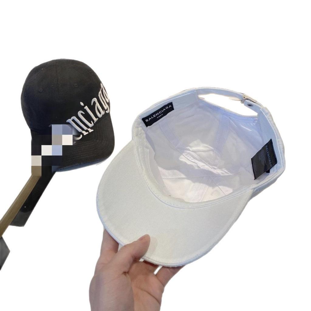 Boné de Baseball Paris B Tendência Feminino de Aba Larga: Bordado de Letra Diagonal, Design Casual e Versátil de Bico de Pato