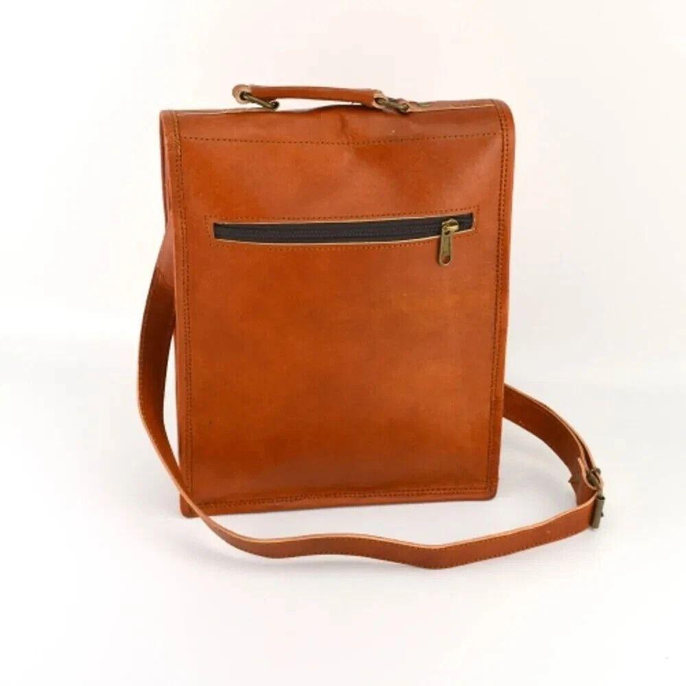 Neue handgefertigte Herren Leder Vintage Laptop Messenger Aktentasche Umhängetasche