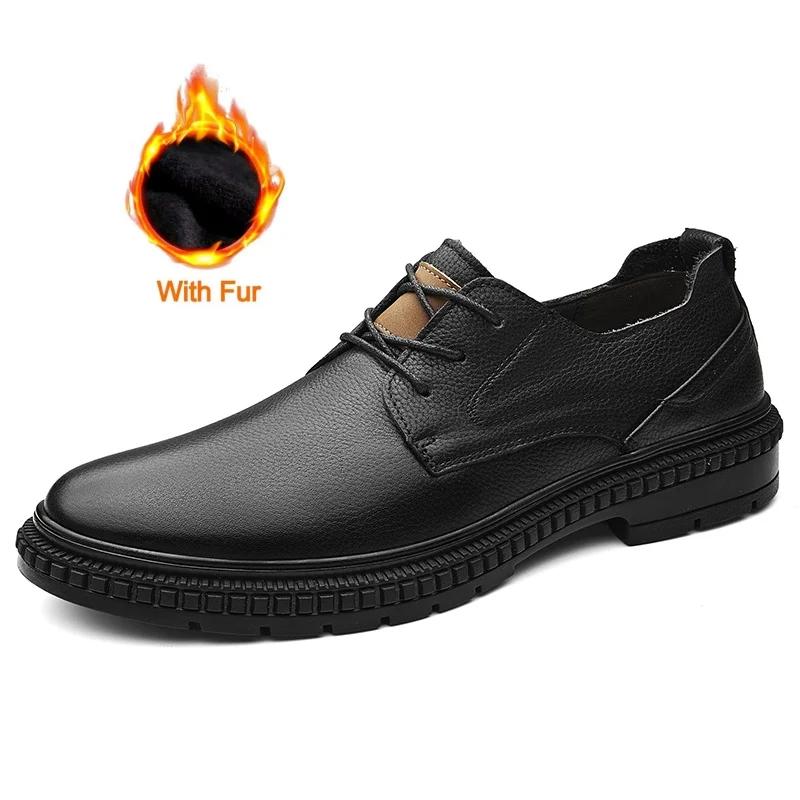

British Style Genuine Leather Men s Business Shoes 2026 New Flat Designer Office Walking Shoes Thick-soled Low-top Casual Shoes 44