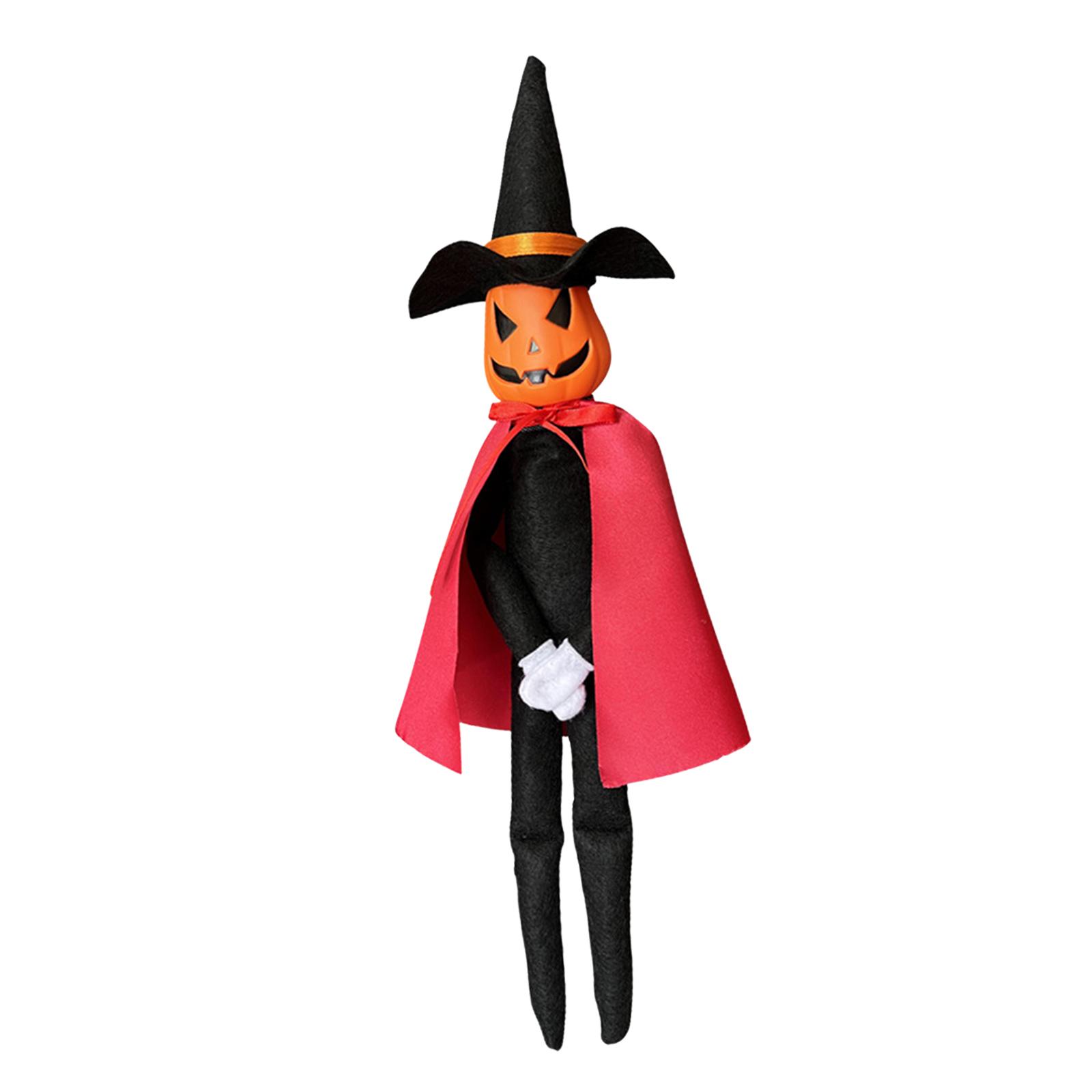 Halloween Decorations Halloween Pumpkin Doll Household Ornament Holiday Gift Cute Halloween Doll Adorable Doll,