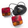 1 Set 12V Trailer Lightboard Taillight 10m Cable 7 Pin Brake Stop License Number Plate & Reflector Turn signal & Warning light
