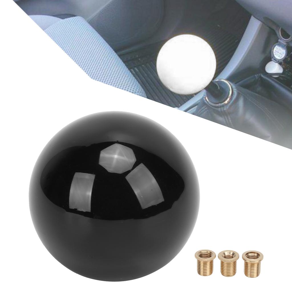 54mm Gear Shift Lever Head WearResistant with 3 Steel Adapters Replacement for Scion WRX M12X1.25 & MT Cars