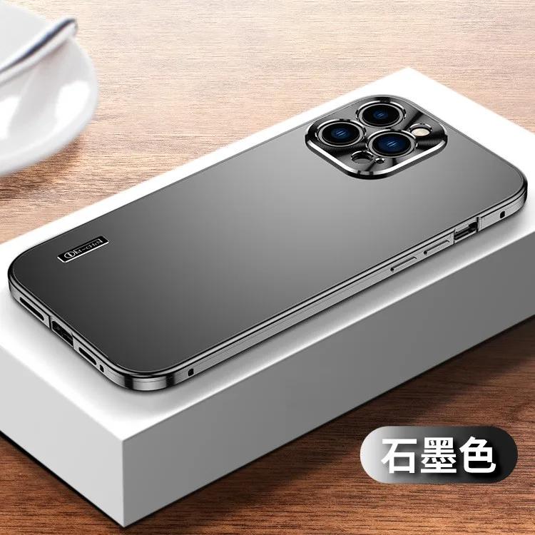 Etui na telefon ze stopu aluminium dla iPhone 16 Pror Max Wstrząsoodporna metalowa tylna obudowa dla iPhone 15 14 13 Pro 12Pro Max Pancerne etui Funda
