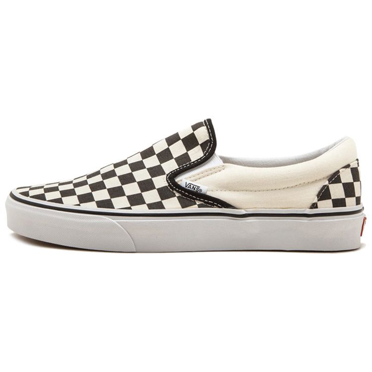 Vans Classic Slip-On Classic Checkerboard Low-Top Skate Shoes Unisex Sneakers Black White VN-0EYEBWW