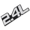 3D Metal Car Sticker 2.0L 2.2L 2.3L 2.4L 2.5L 2.8L 3.0L 3.5L Logo Emblem Badge Decals for BMW Audi Volkswagen Ford Toyota Honda