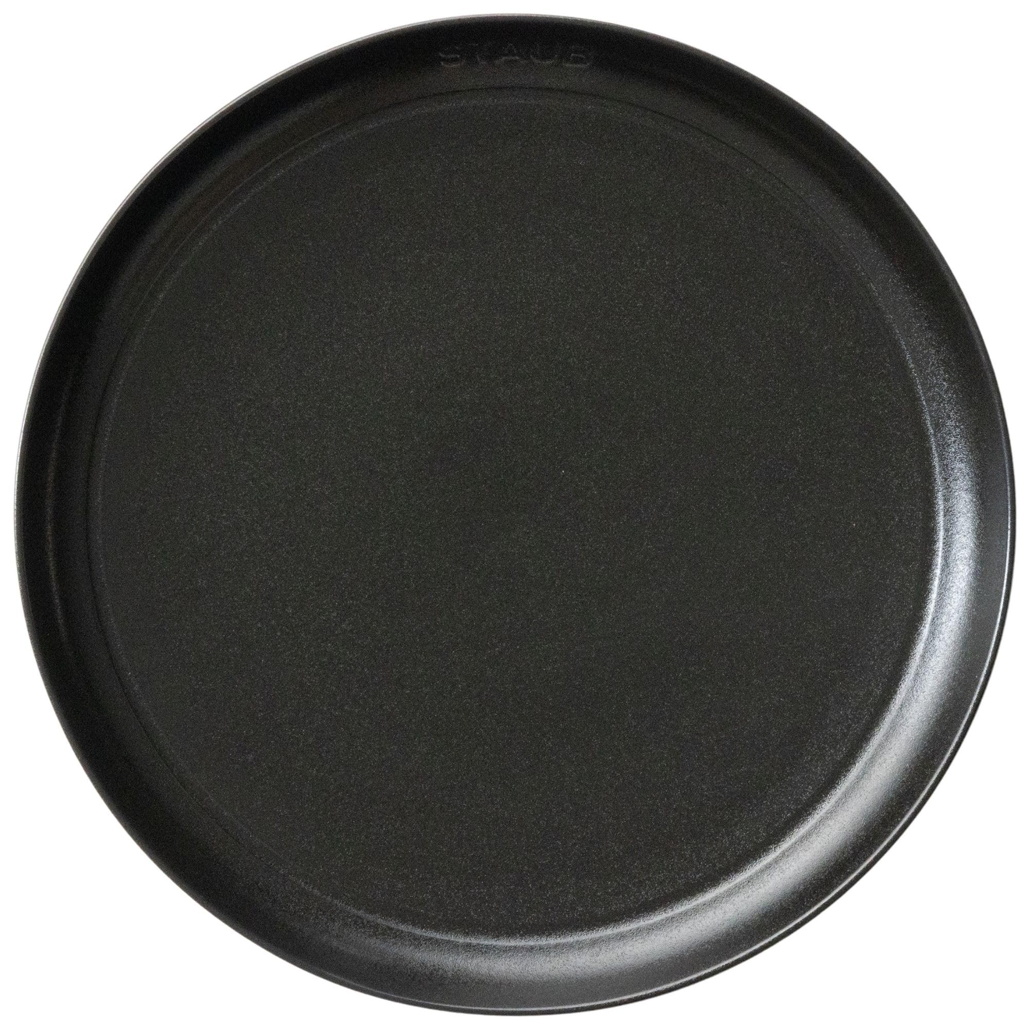 Staub Черный Матовый Большая Керамическая Тарелка, Безопасная для Микроволновой Печи, Японская Керамическая Тарелка  Тарелка 26 см , [Официальный Дилер] Z1035-101