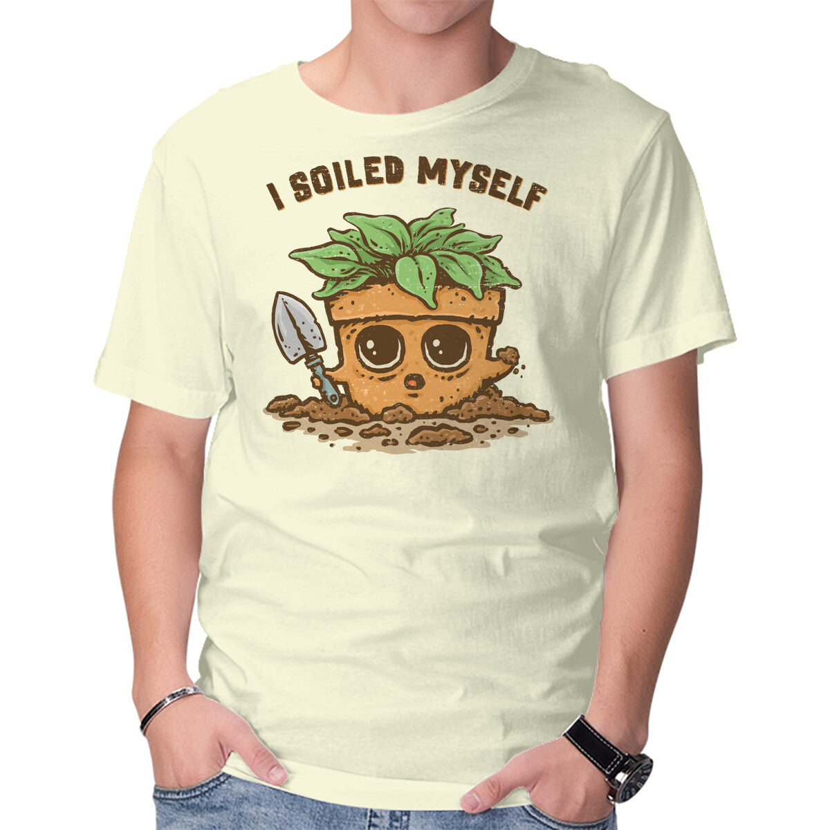 Unisex Crew Neck T-Shirt I Soiled Myself Graphic Short Sleeve Casual Tee XXL