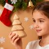 Kreativer Weihnachtsbaum-Rohling Haus DIY Malerei Kinderspielzeug Haus Schreibtischdekorationen Weihnachten Kleiner Schmuck