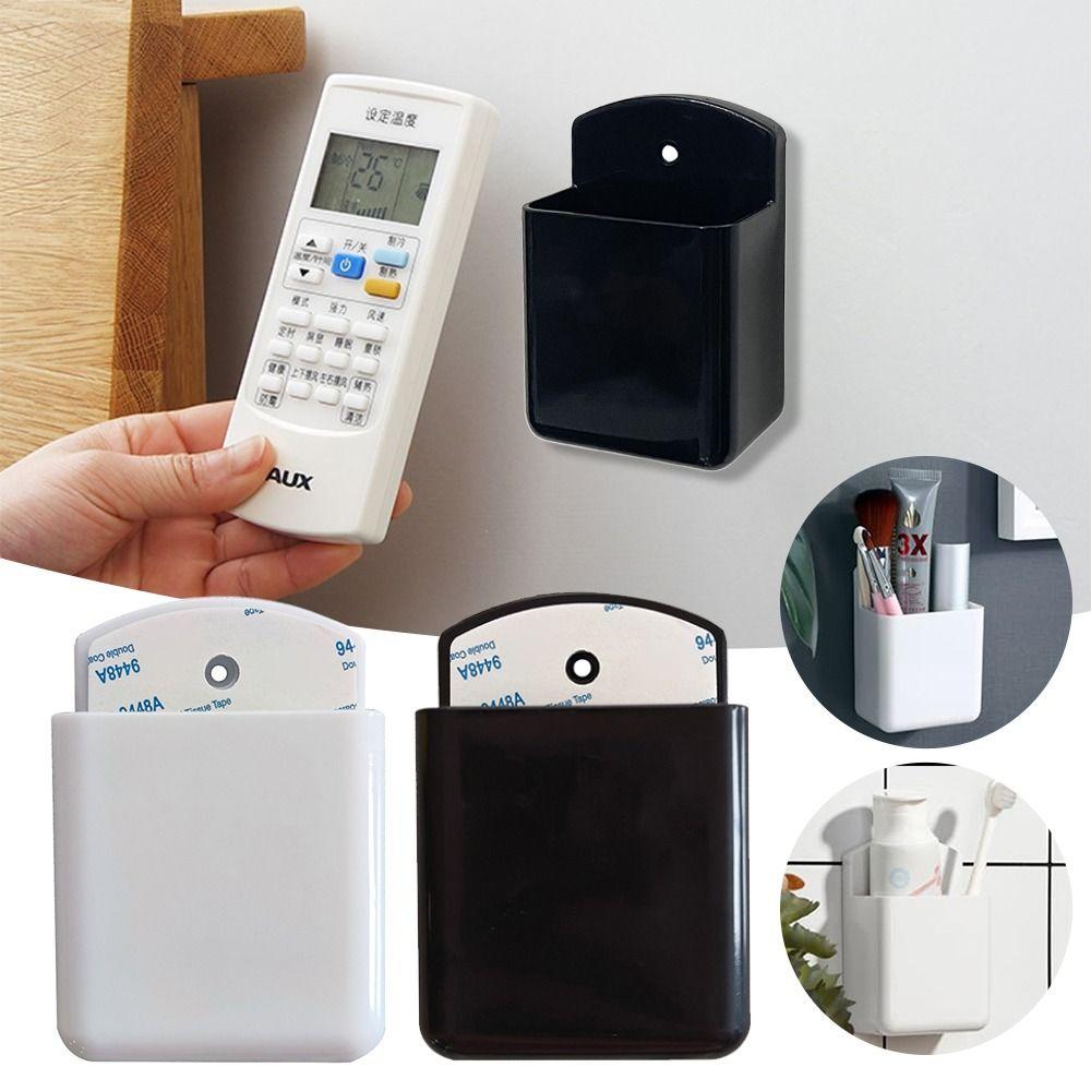 Plastic Remote Control Storage Box Wall Mount Remote Organizer Box Home Remote Control Holder