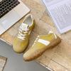 Internet Celebrity Super Fire European Station Women's Shoes 2025 Spring New Imitation Leather High Sense Moral Training Shoes Light Flat Casual Shoes
