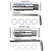 Dual Specification Broken Wire Extractor Durable Steel Damage Screw Extractor  Angle Valves Repair