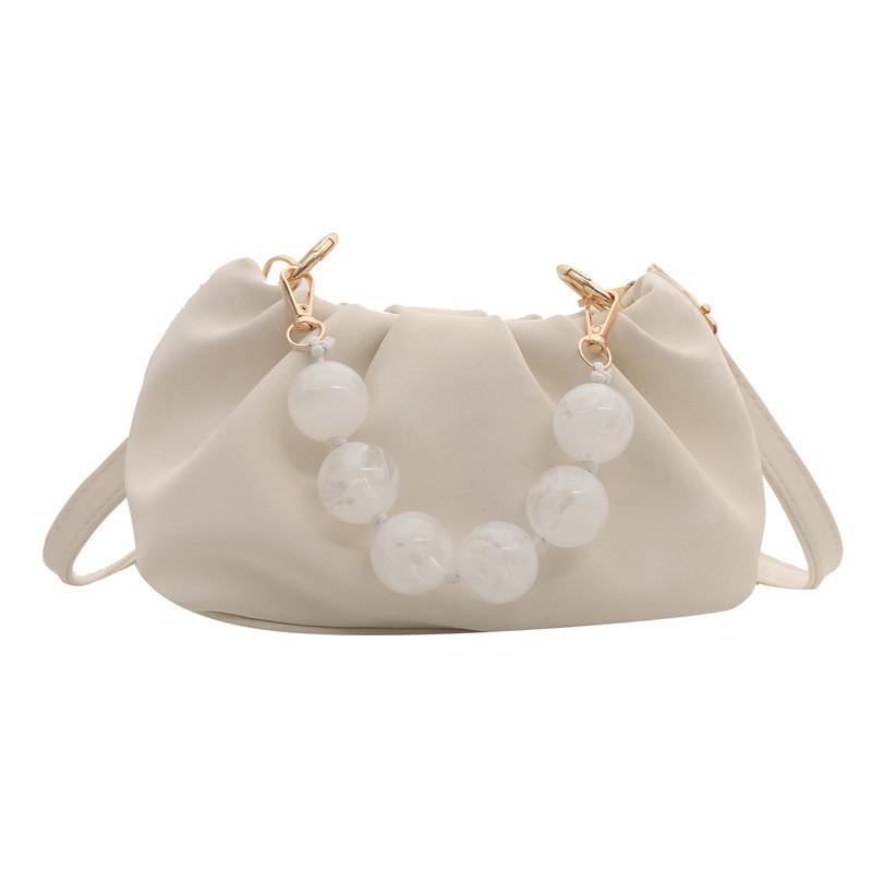 Chic And Versatile Bucket Style Cloud Handbag For Women Featuring Unique Stitching Design