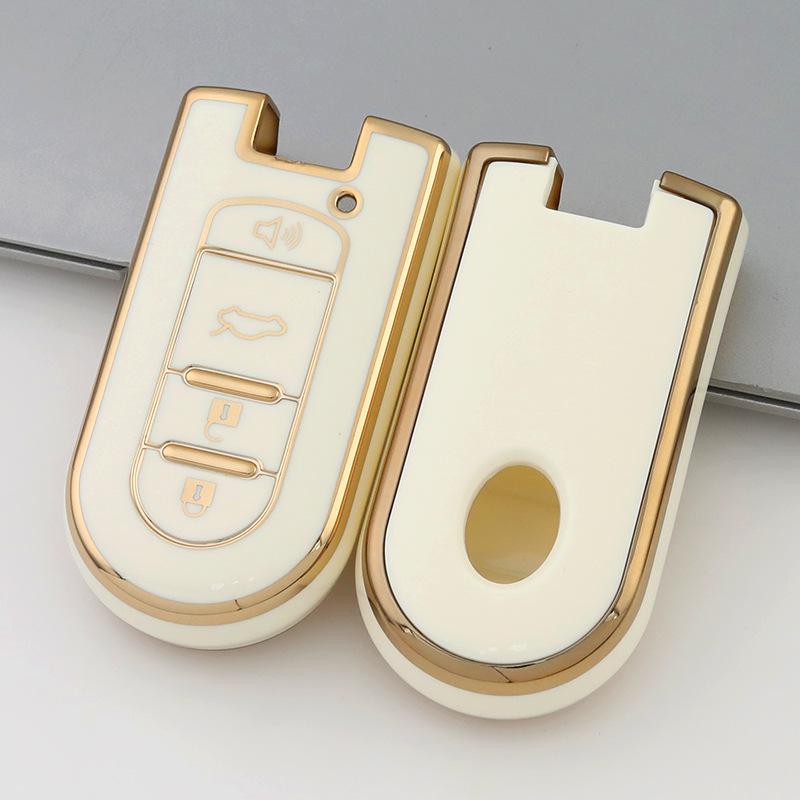 Gold Edge TPU Protective Key Case for Toyota Yaris X, Yaris L, and Vios FS
