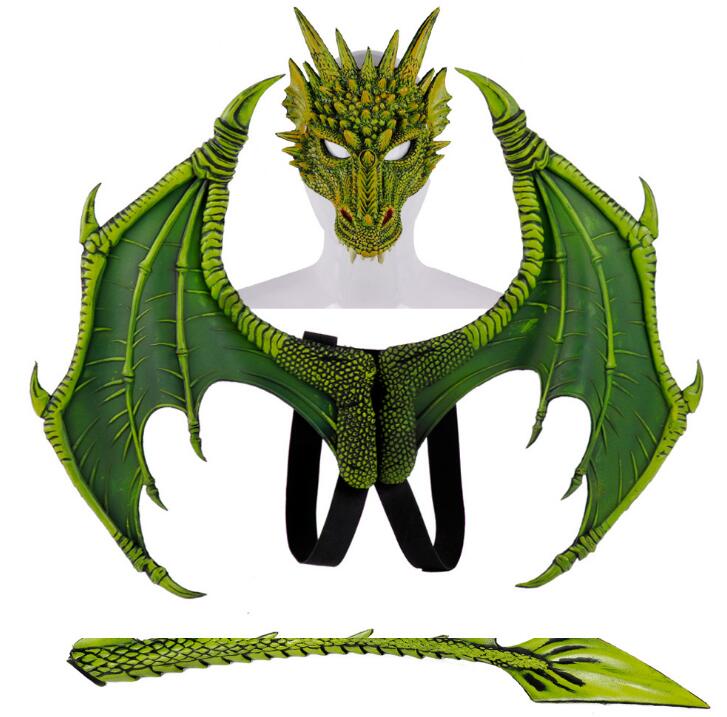

Детские животные Дракон Дино Динозавр Косплей Костюм Хэллоуин Косплей Аксессуары Реквизит Вечеринка Ролевая Игра Динозавр Крыло Маска Наряд Option 1