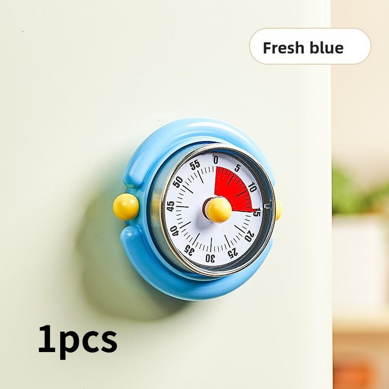 Magnetic 60Min Visual Countdown Timer Mechanical Operation No Battery Visual Display Alarm Clock for Kitchen Study Office