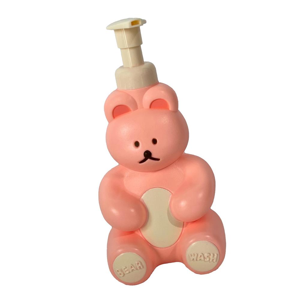 Schaumpumpe Flasche Niedliche Bärenform Große Kapazität Schaumseifenspender Flasche für Gesichtsreiniger Körperreiniger Handseife