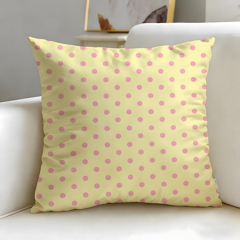 Cute Cartoon Texture Cushion Cover Soft EasyWash Pillow Case Versatile for Couch Bed Travel and Office
