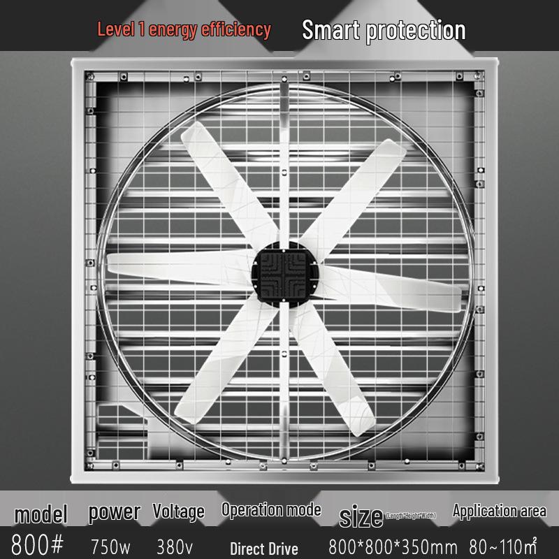 Industrial Variable Frequency Exhaust Fan for Farm & Greenhouse Ventilation Cooling