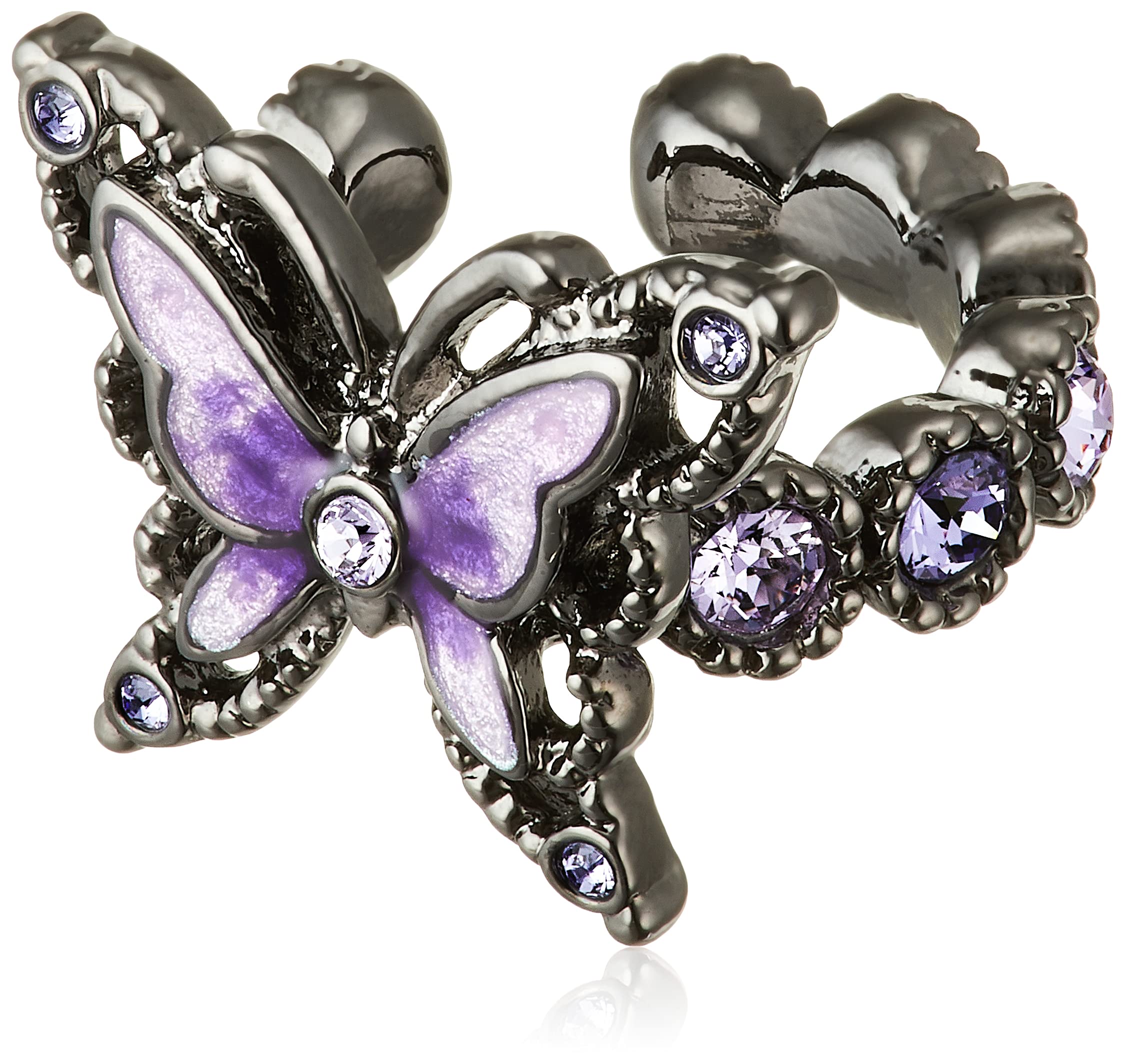 

Серьга-кафф с мотивом бабочки фиолетовая SAME1379H XV [Anna Sui]