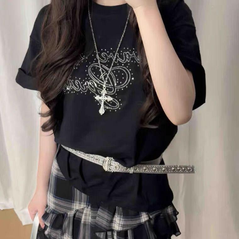 Summer Sweet Cool Clavicle Cross Necklace Simple Cross