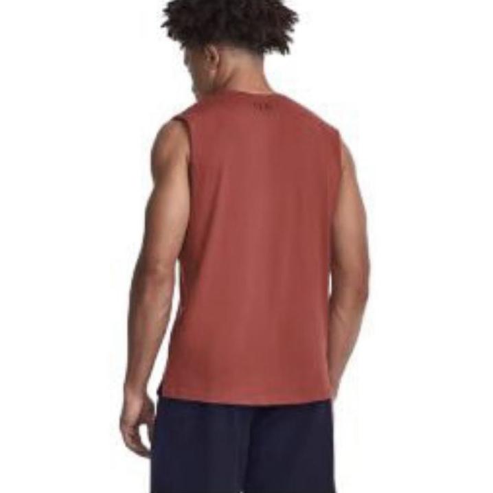 Under Armour Project Rock Buchstabenprint Trainings-Tanktop Herren Tops Rot 1380180-635