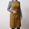 Tablier de Chef ajustable "Soline" 70 x 85 cm Lin lavé - Soline Caramel