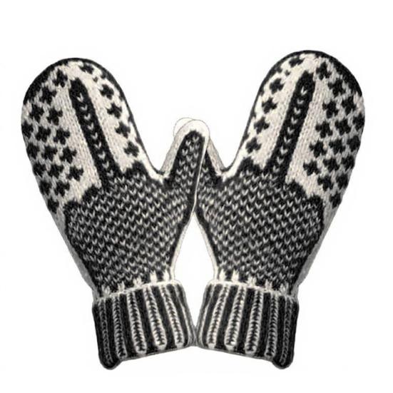 Rękawiczki Naughty List Zimowe Ciepłe Przytulne Dzianinowe Rękawiczki z Ukrytym Nastawieniem Zabawne
