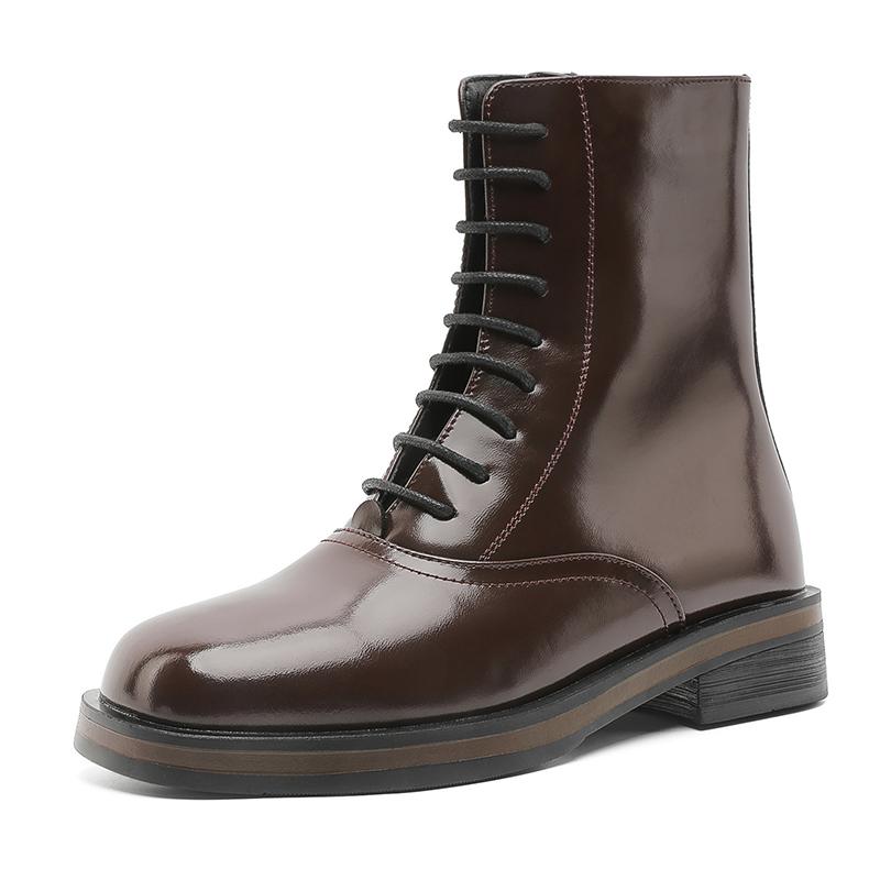Fashion Casual Men's Boots Retro High-quality Minimalist Style Fashion Party and Office Business 38-46 Thick Soled Leather Shoes