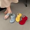 Fashion Retro Flat-bottomed Roman Comfortable Flip-flops for Women In 2025 Summer, New Casual and Fashionable Soft-soled Slippers