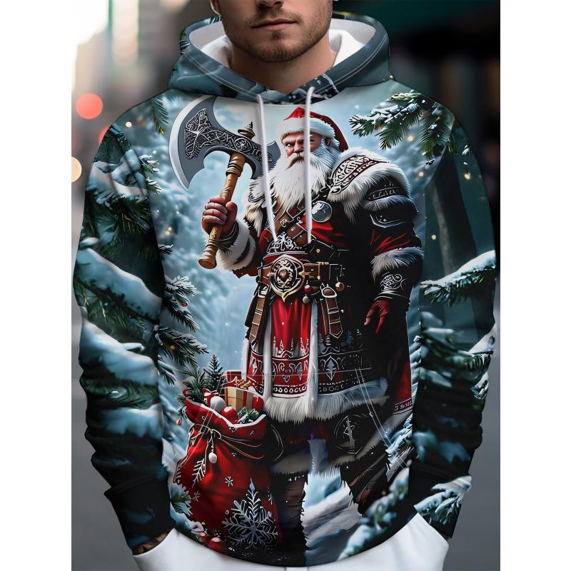 Men's Autumn and Winter 3D Printed Hooded Fashion Versatile Trend Breathable Casual Hoodies & Sweatshirts (men’s)
