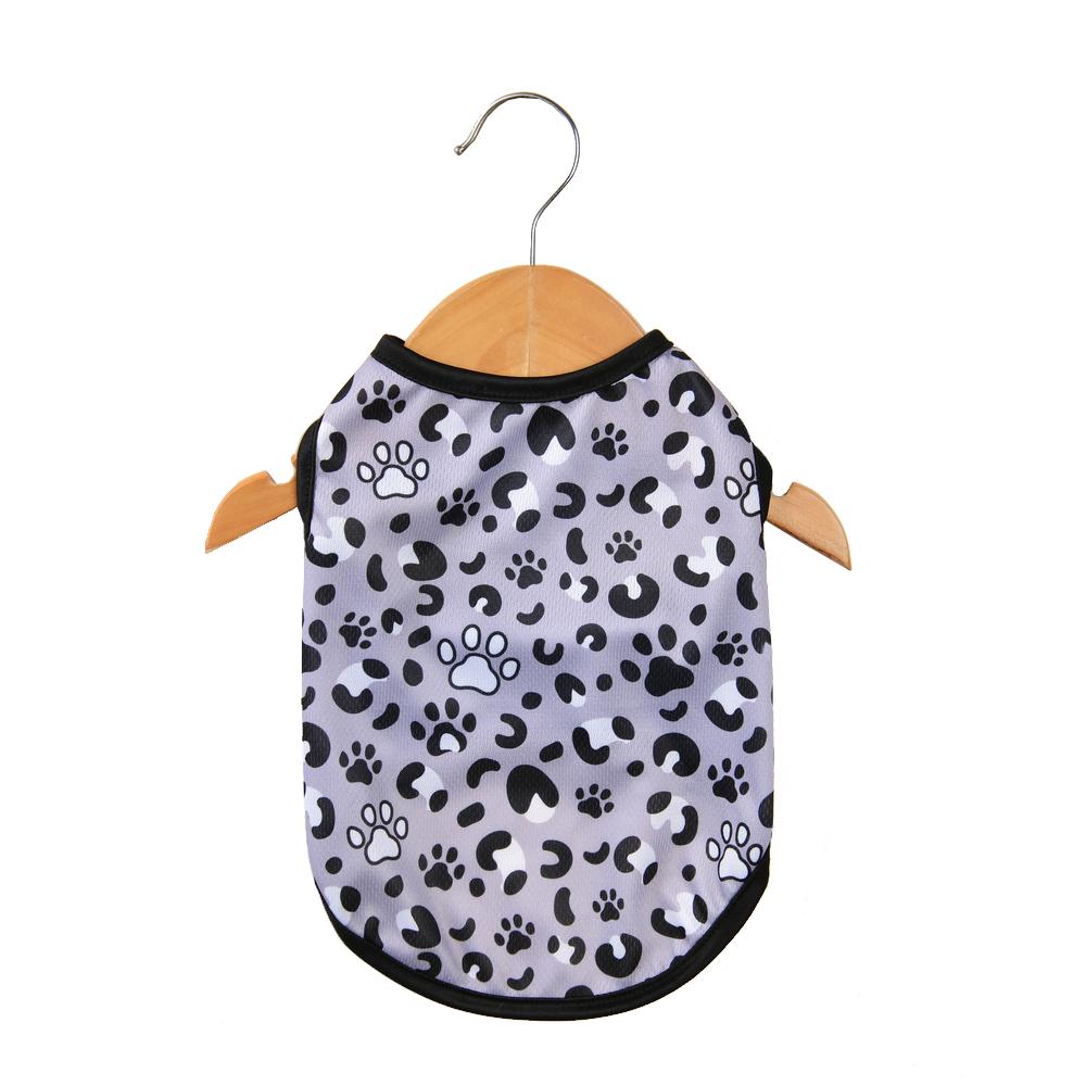 Summer Cat Clothes Leopard Print Pet Vest For Small Cats Dog Mesh Breathable Puppy Kitten T-shirt Outfits French Bulldog Schnauzer Clothing
