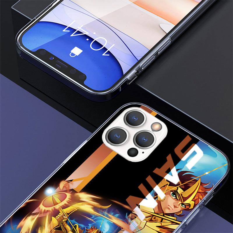 Anime Saint-Seiya Phone Case For iPhone 17 Air 16 Pro Max 16E 15 + 14 Plus 11 12 13 Mini 7 8 SE Gift Print Cover Fundas 16 Pro M