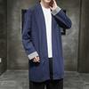 2025 Kimono Cardigan Bărbați Lenjerie Trench Coat Îmbrăcăminte de exterior Lejer Stil chinezesc Palton Lung Mens Vintage Windbreaker Jachetă Casual