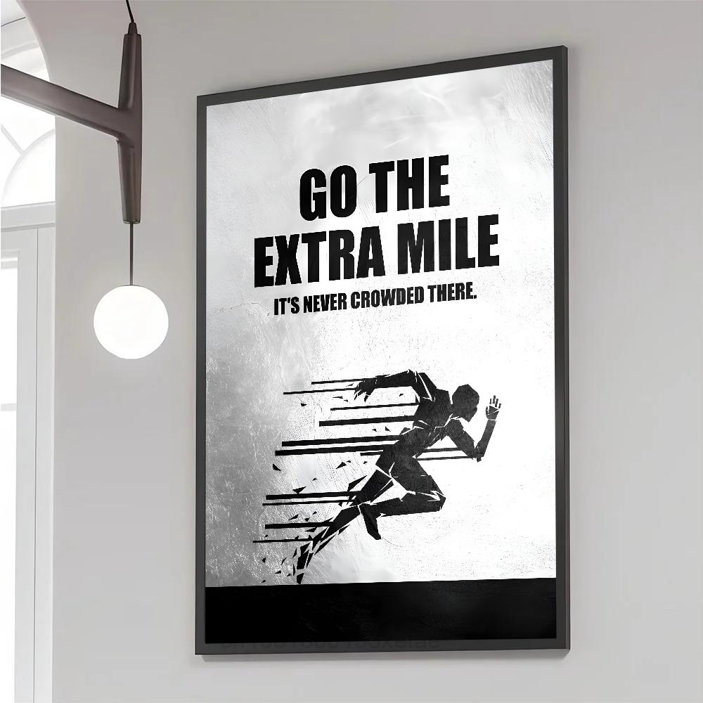 Motivational Canvas Painting Inspirational Black and White  Poster Paper Print Home Bedroom Entrance  Art Painting Decoration