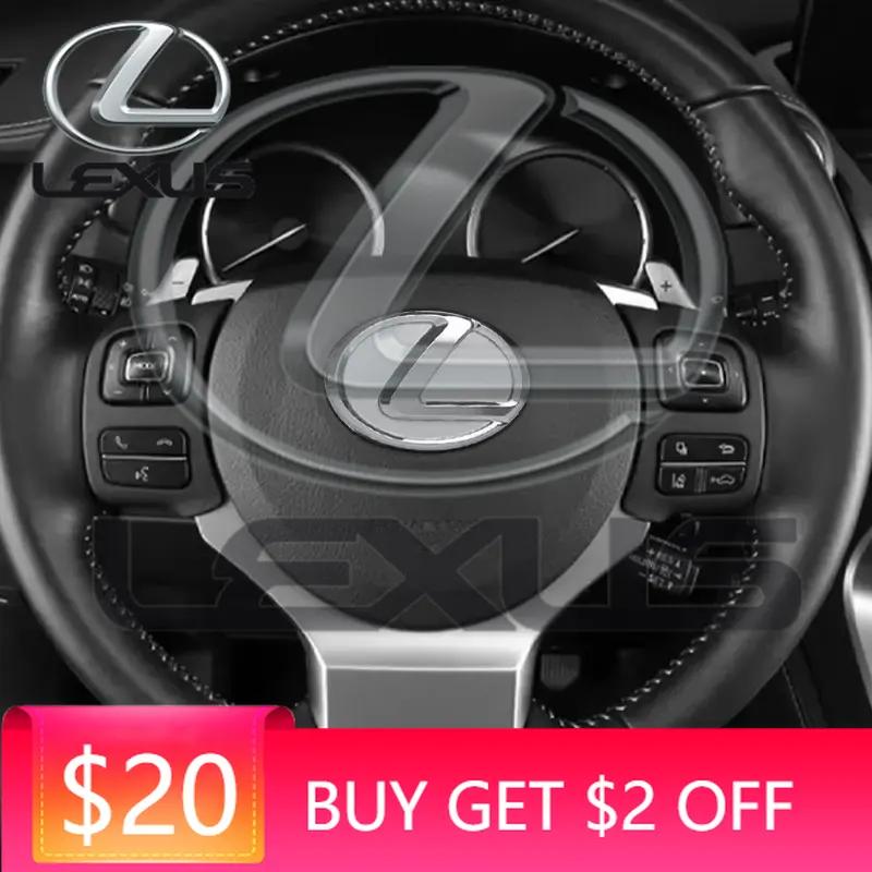 Emblems For Lexus ES240 ES250 ES350 IS250 IS300 RX270 GS NX300 RX300 RX350 RX400H 64/77mm Steering Wheel Emblem Cover Sticker Ca