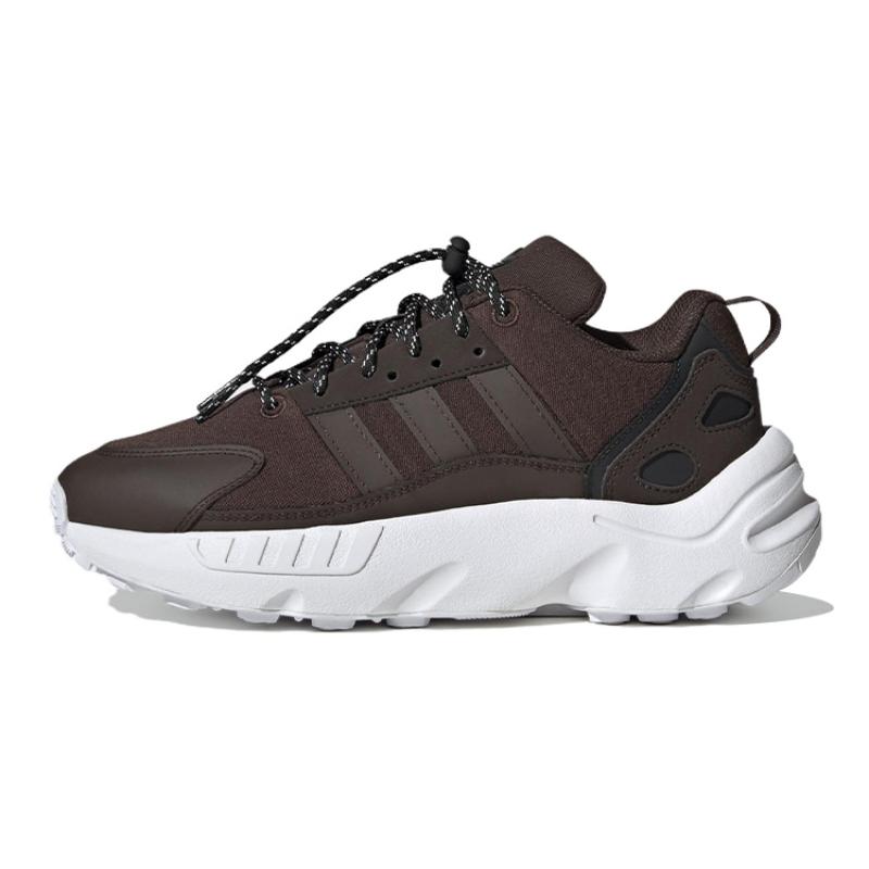 

Adidas Originals ZX 22 Anti-Slip And Wear-Resistant Lightweight Sports Casual Shoes Coffee Teenagers Sneakers HQ1578 37