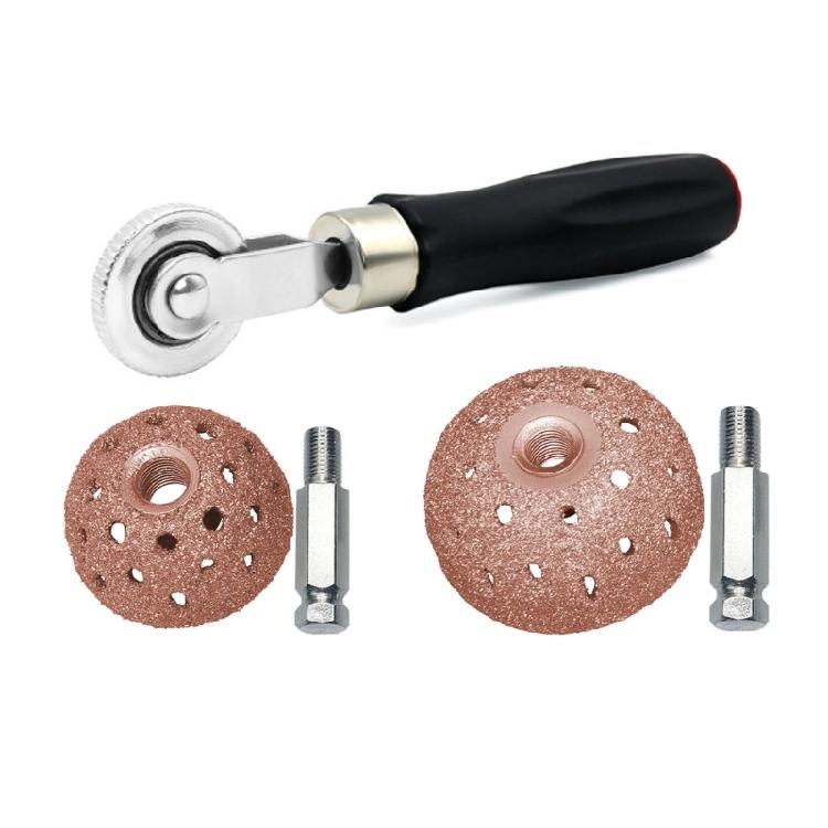 Complete Tire Restoration Set With Metal Grinding Tool And Ergonomic Roller For All Vehicle Types