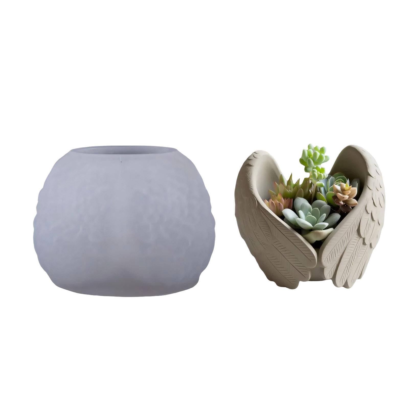 

Силиконовая форма «Крыло ангела» для DIY смолы, подсвечника, кашпо, многоразовые текстурные дизайны