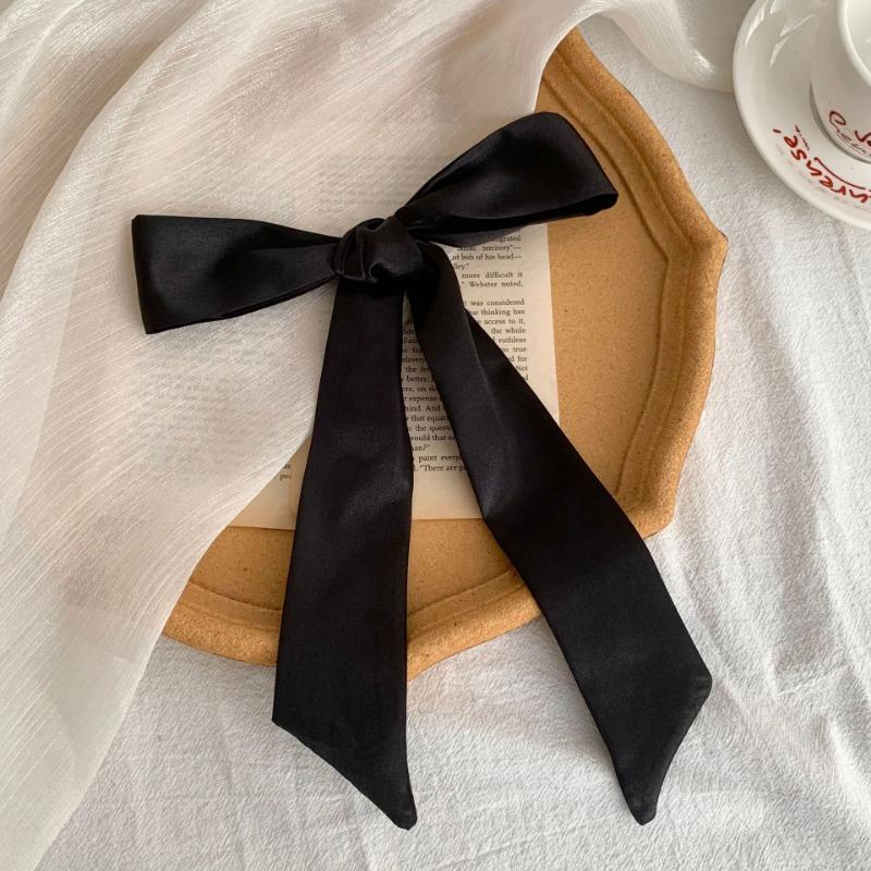 Imitation silk scarf, long strip, high-end feeling, multi-purpose neck protector, small scarf, tied bag, streamer, headscarf, headband, waist belt.