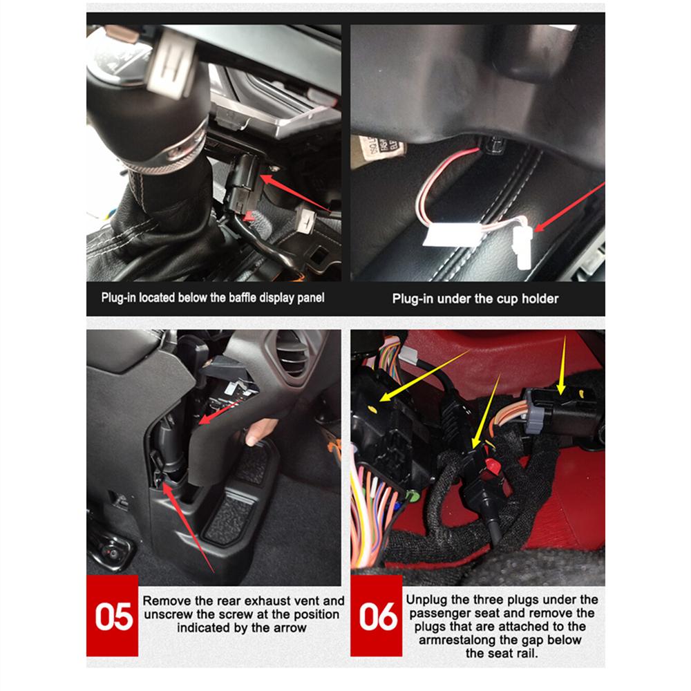 Car Rear Seat Water Cup Holder, Black For Jeep Wrangler JL JT 2018+  Accessories
