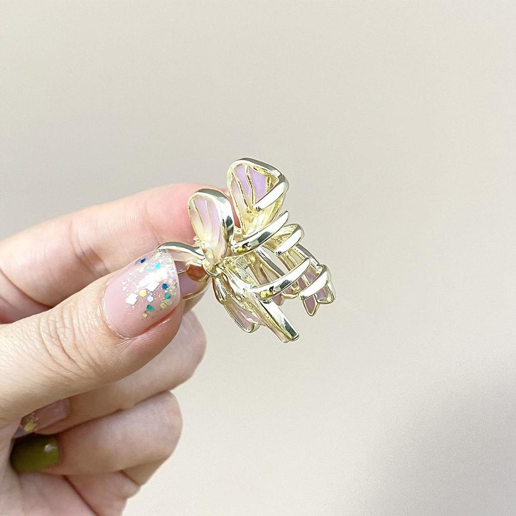 Aesthetic Butterfly Metal Hair Clip: Women's Small Claw for Side Bangs & Broken Hair, Stylish Hairpin