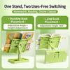 Foldable Plastic Reading Stand Adjustable Textbook Stand Folding Book Rest with Page Clips for Book Tablet Music Scores