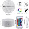 6/12 Pcs 3D Lamps Base LED Night Light DIY Clear Acrylic Sheets RGB Color Remote USB Cable Light Stand Decor Room Christmas Gift