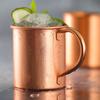 410Ml 100% Copper Moscow Mule Mug Cocktail Wine Cup Hammered Coppery Beer Mugs Coffee Mug Milk Cup Bar Cup Drinkware Durable