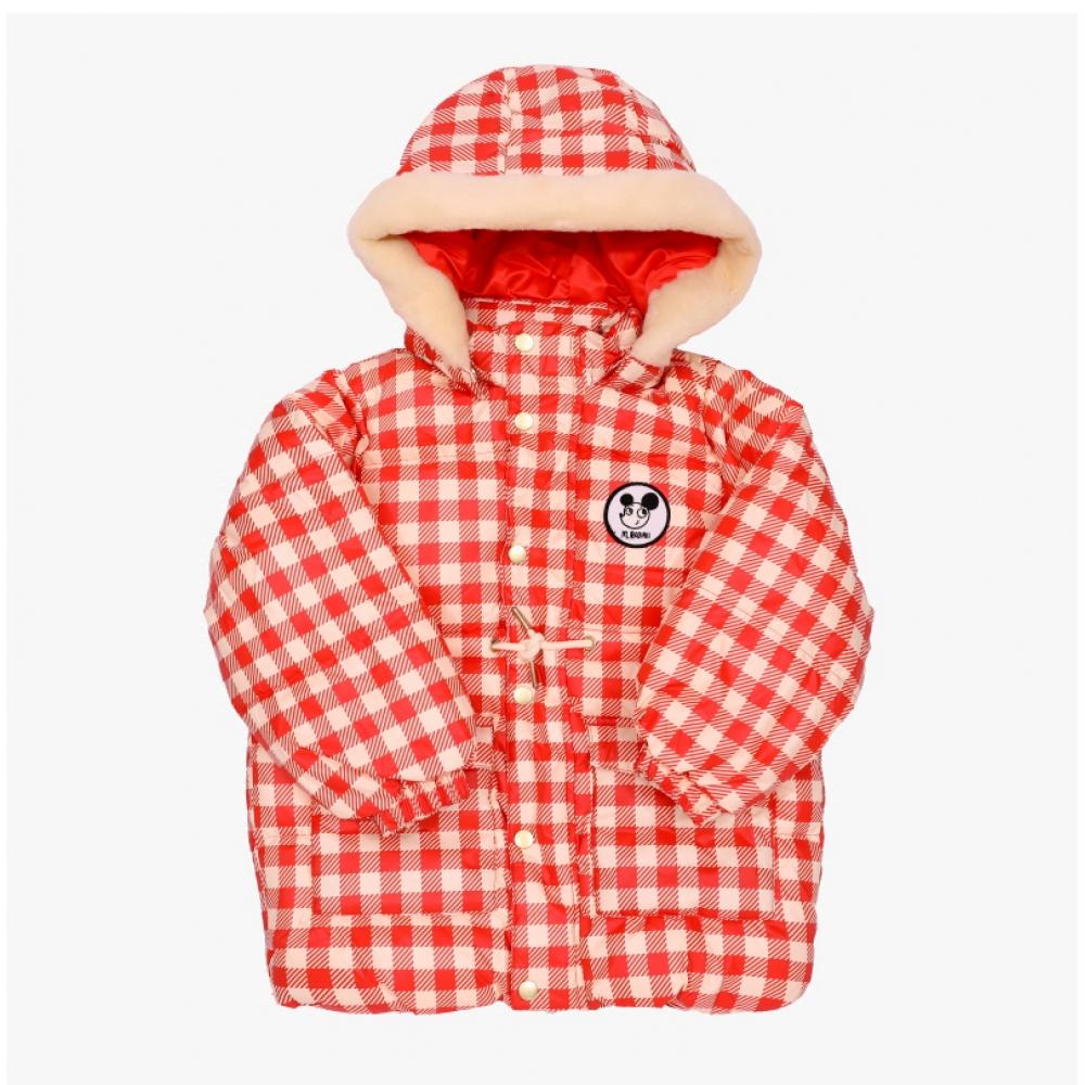 Mini Rodini Heavy Puffer Jacket Ritzratz Patch Gingham 2571011042