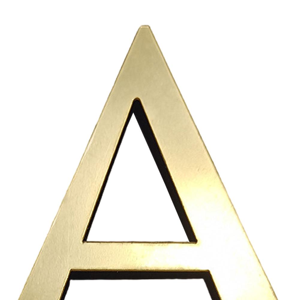 Gold English Letters Wall Stickers Wall Art Alphabet 10CM 3D Acrylic Mirror+EVA Numbers Ornaments DIY Wall Decals for Home Decor