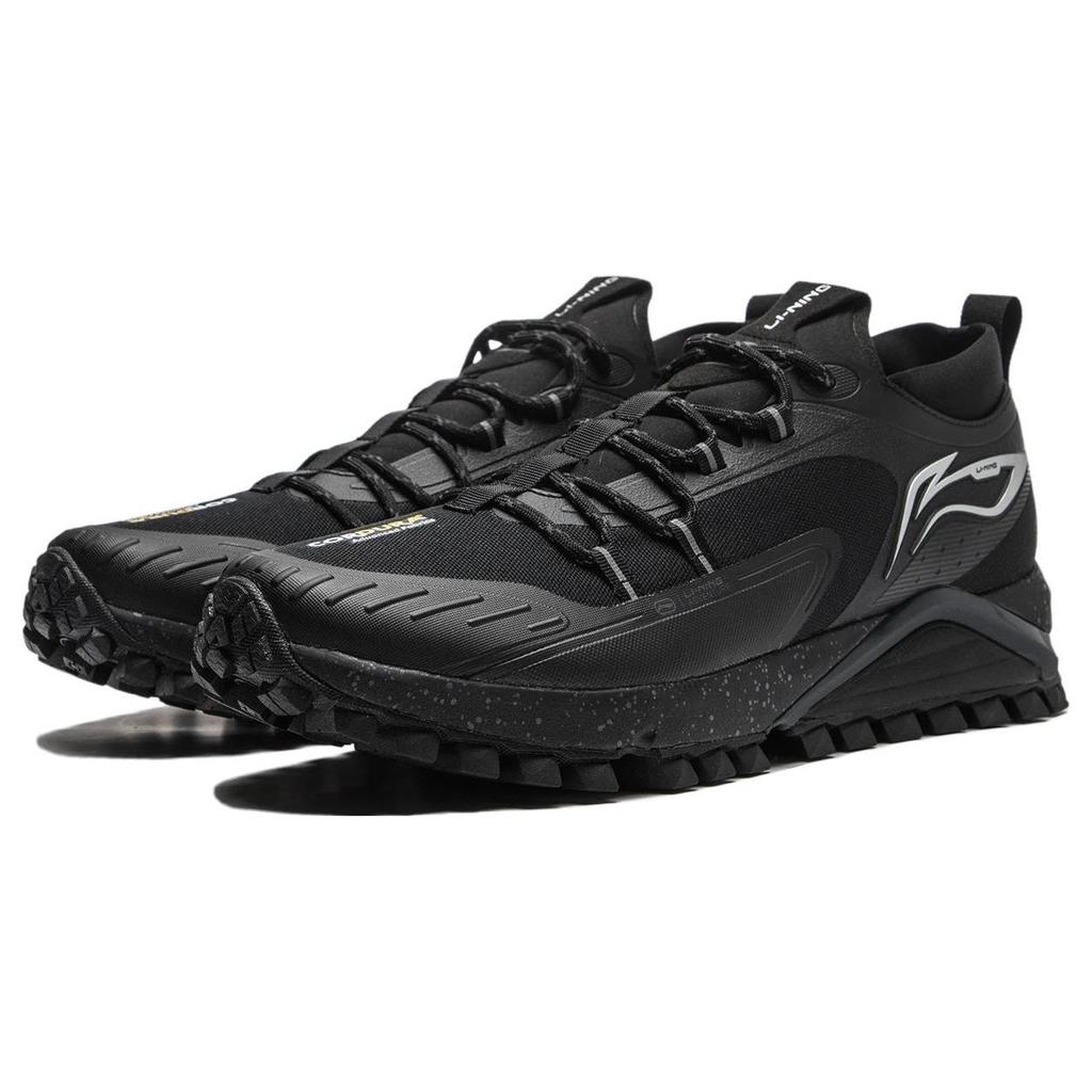 Li Ning Yu Ye Comfortable Sports Non-Slip Wear-Resistant Low-Top Running Shoes Men Sneaker Black ARNT007-1
